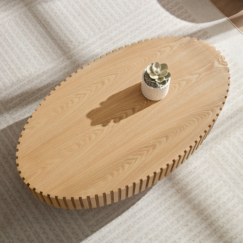 Handgefertigter Couchtisch in Trommelform
