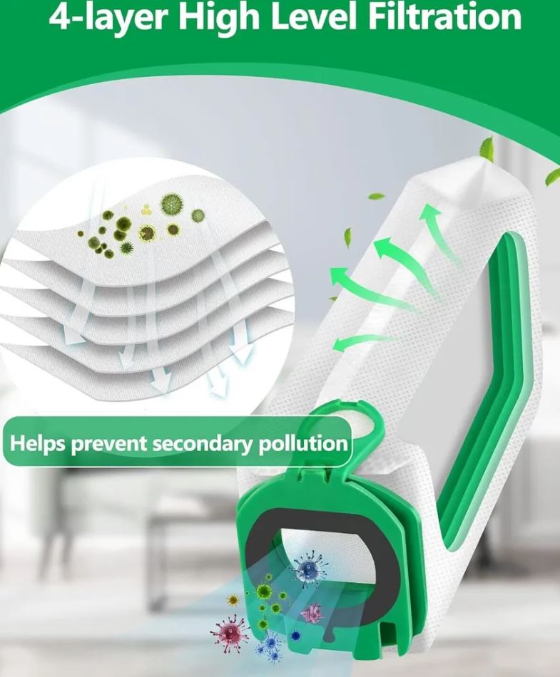 12 Stück Staubsaugerbeutel kompatibel mit Vorwerk Kobold VB100 FP100 VB 100 FP 100