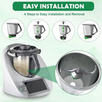 Teigmesser für Thermomix TM6, TM5, Edelstahl Teigmischmesser