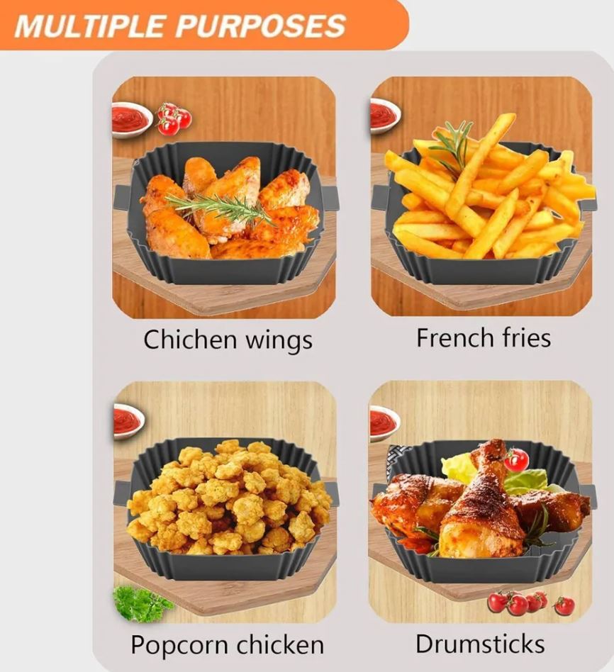 Silikon Backform für Heißluftfritteuse-Backpapier Heißluftfritteuse Zuschnitte,Silikonform