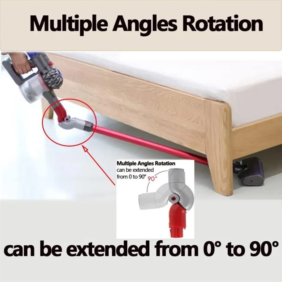 Flex Adapter für Dyson V12 Leicht Staubsauger, Knickelement für Dyson V12/V10Slim/Digital Slim Leicht Staubsauger