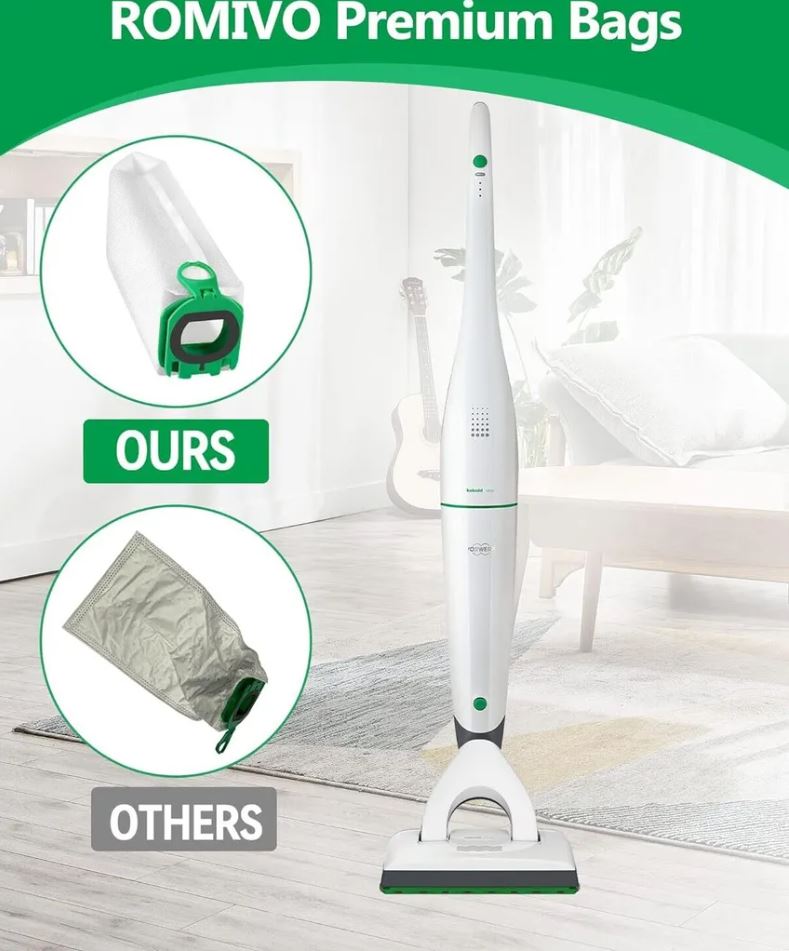 12 Stück Staubsaugerbeutel kompatibel mit Vorwerk Kobold VB100 FP100 VB 100 FP 100