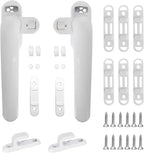 2 Pezzi Maniglia Finestra Alluminio, Maniglia Per Finestra, Maniglie per Finestre in Lega, per Finestra in Acciaio Inox Scorrevole Interno ed Esterno per Porte Finestre