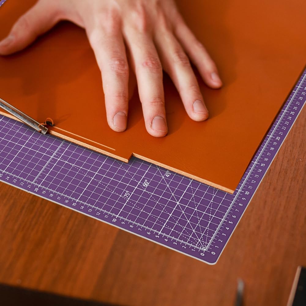 Professionelle Schneidematte A3 Rosa und Lila Ideal für Patchwork, Nähen und Basteln Selbstheilend 45x30 cm