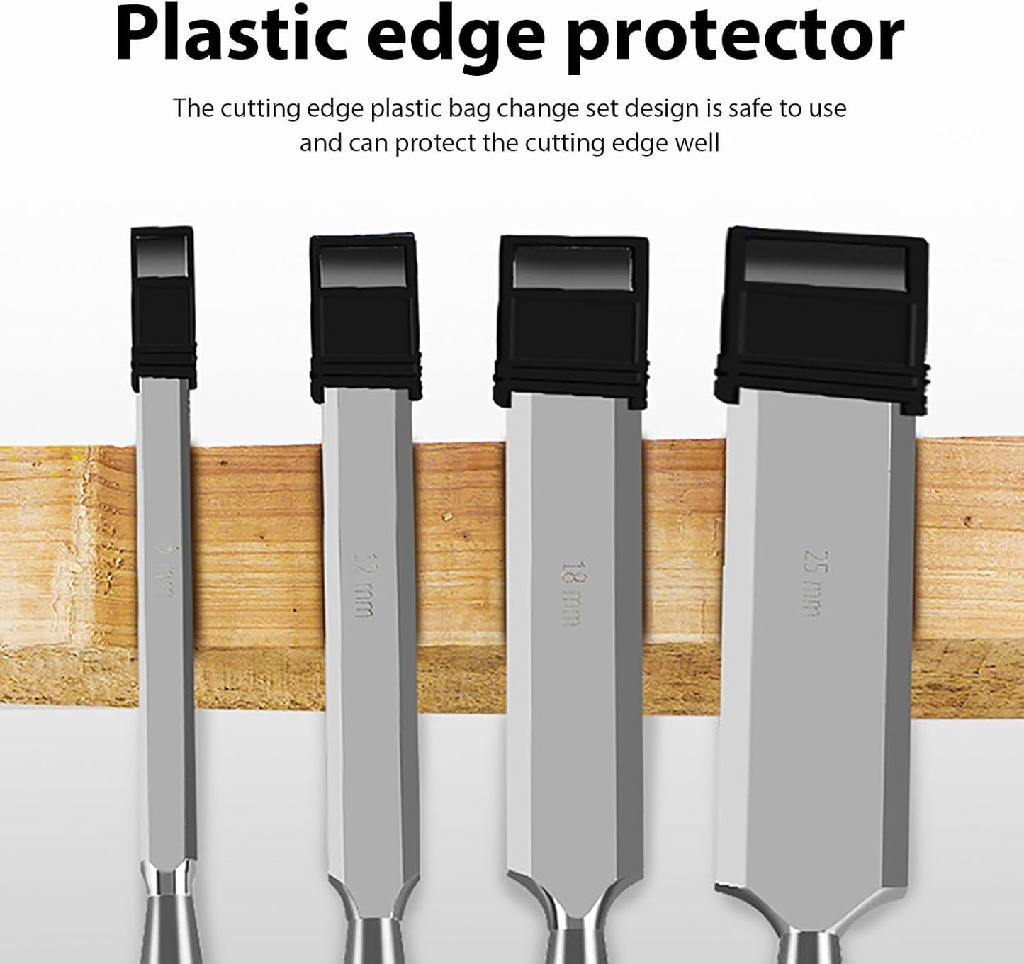 Wood chisel set with ergonomic handle, high hardness - woodworking tools for precise carving and furniture making
