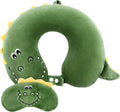 Coussin cervical de voyage dinosaure avec masque de nuit