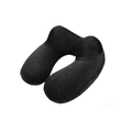 Coussin cervical gonflable compact noir pour voyage