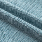Lot de 2 housses de coussin en chenille bleu clair 30 x 50 cm