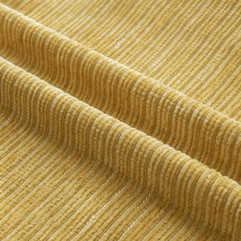 Lot de 2 housses de coussin en chenille jaune 30 x 50 cm