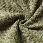 Lot de 2 housses de coussin en chenille vert olive 40 x 40 cm