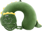 Coussin cervical de voyage dinosaure avec masque de nuit